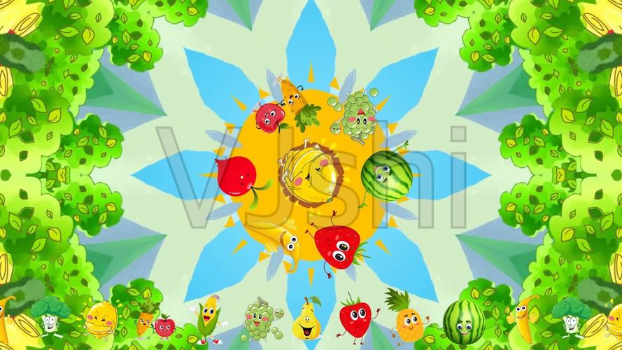 水果王国配乐成品 动感可爱 卡通