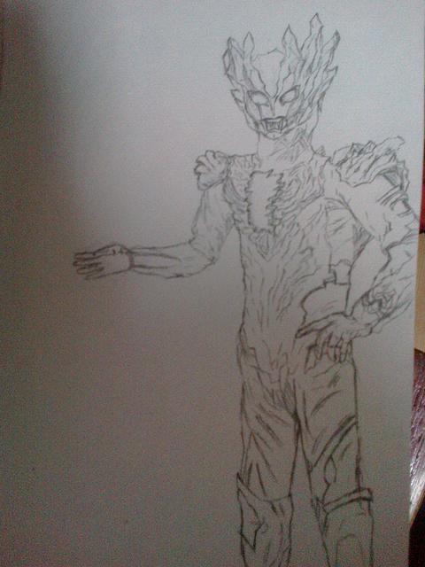 手绘赛迦奥特曼