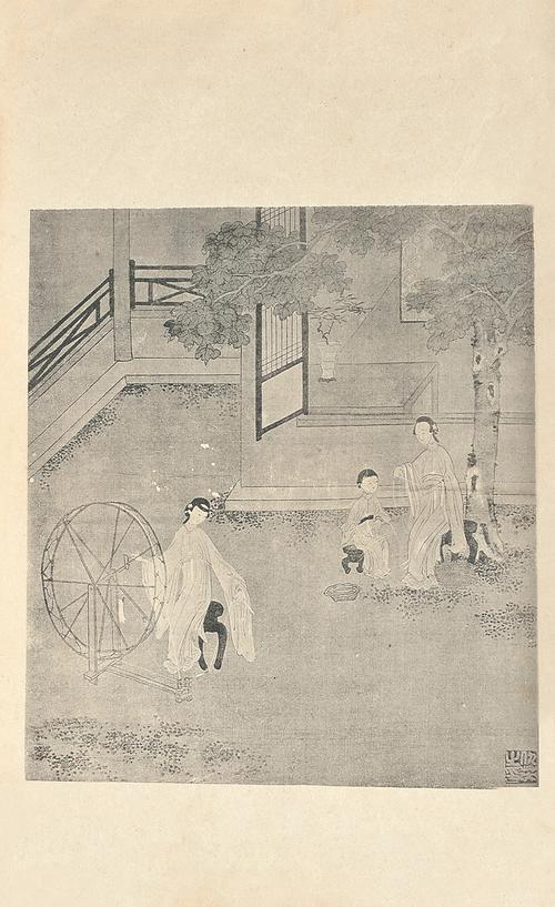 仇十洲仕女真迹