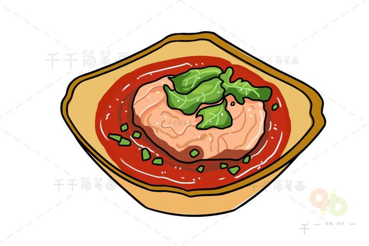 中国传统美食简笔画你能画出多少呢