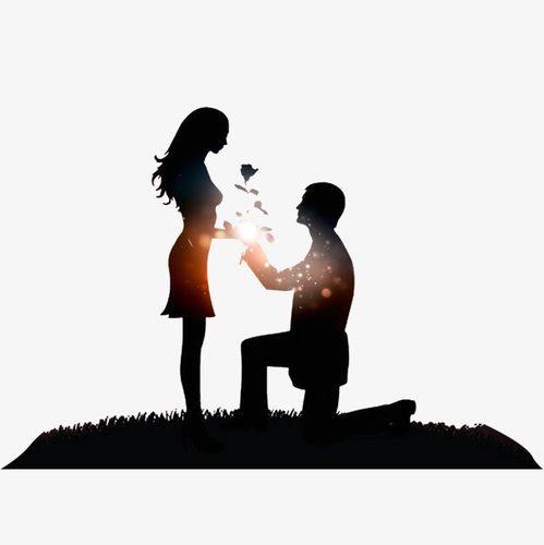 求婚 爱情 单膝跪地 美好