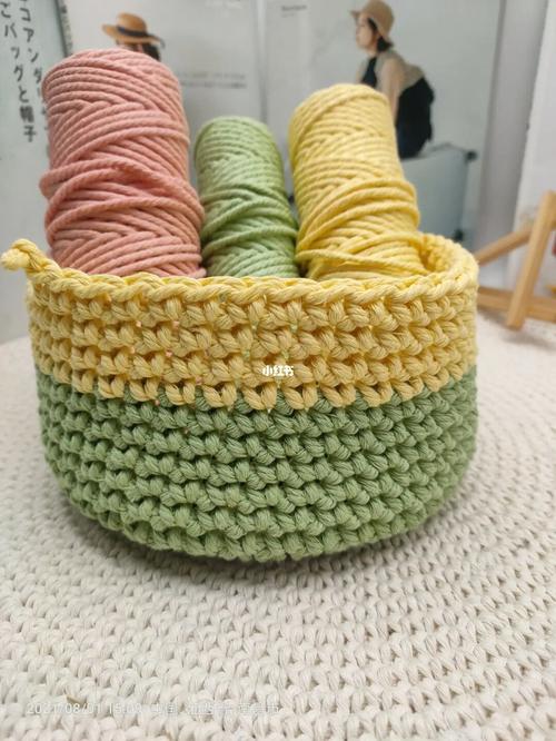 收纳筐_收纳_钩针编织_纯棉_兴趣爱好_手工