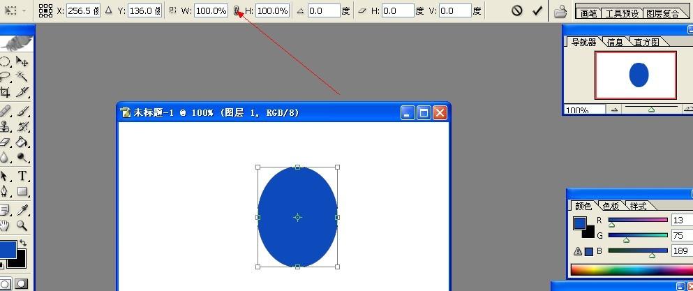 ps如何把图像等比例放大保存?