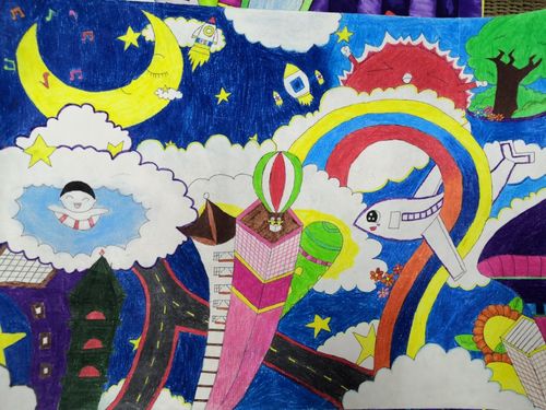 我们心中的未来世界 ——九支镇富华小学科幻画展览