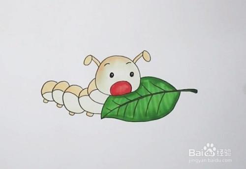 简笔画系列-怎么画蚕宝宝简笔画