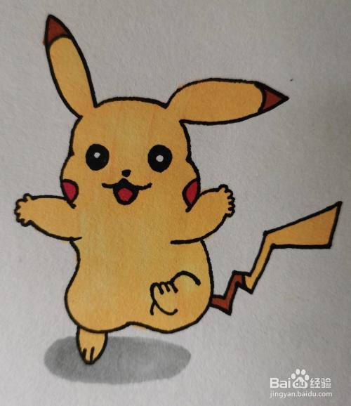 皮卡丘最简单的简笔画怎么画