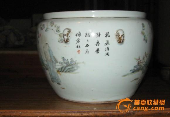 地摊 陶瓷 民国 > 名家罗仲林大缸底