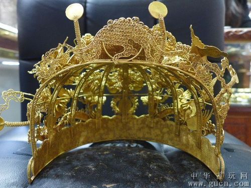 [藏品编号:11406496] 唐代银镀金凤冠