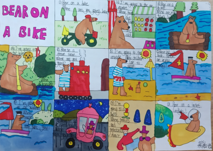 童心童画,展我"英"姿---中山市卓雅外国语学校小学部学生暑假英语绘本