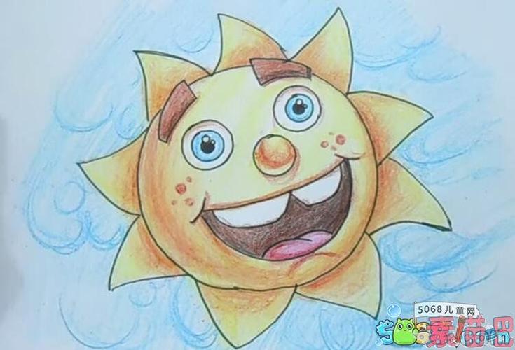 太阳怎么画 卡通太阳的画法步骤