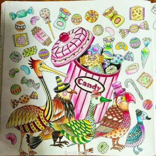 手绘图册#奇幻梦境#奇妙的赛跑,奖品是甜甜的糖果