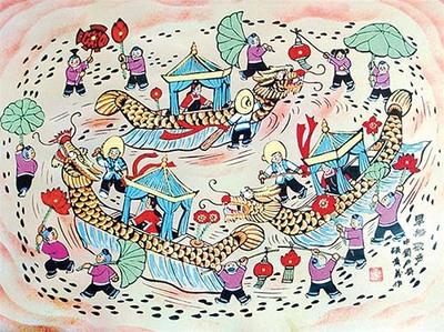 中华情简笔画