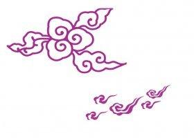 祥云花边黑板报 黑板报图片大全