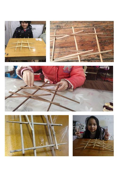 一群小小桥梁设计师们用筷子和木棍搭建无限可能