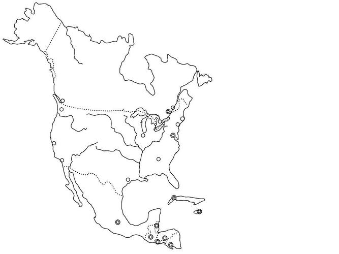 区域地理北美洲 世界地图可编辑 地理复习笔记 中国地理空白图 世界