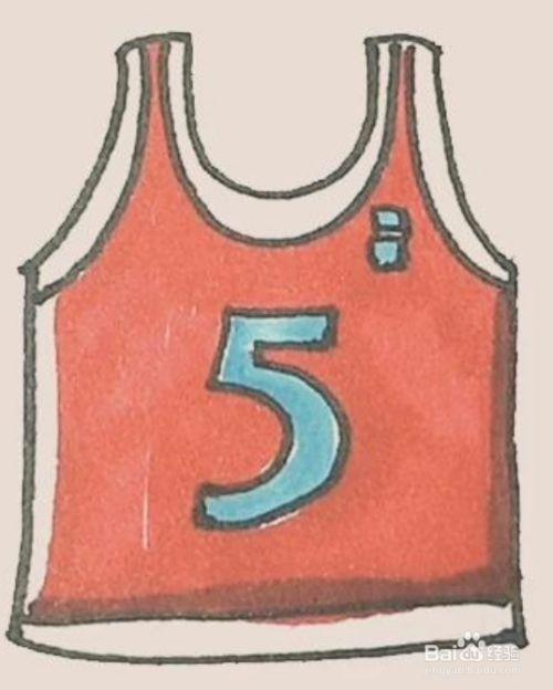 篮球服简笔画