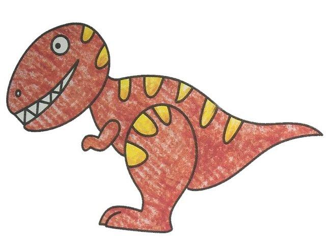 暴龙简笔画图片