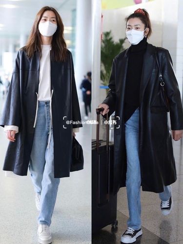 刘雯2021上半年机场街拍合辑简单舒适风