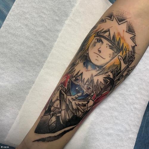 火影忍者纹身水门卡卡西
