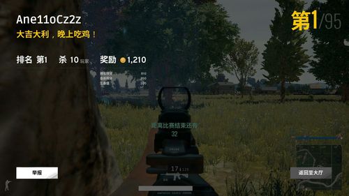 附一张前几天亚服单排吃鸡图