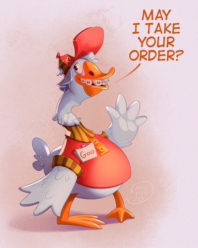 一组欧美风的动物拟人化插画