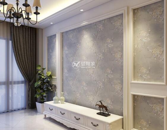 2021最流行的墙布电视背景墙效果图 2021墙布做电视墙