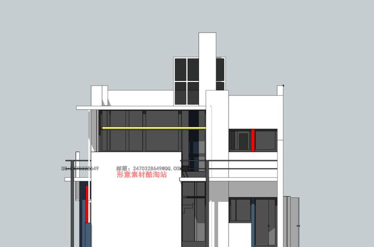 建筑大师系列g里特维德施罗德住宅平面立面cadsu分析