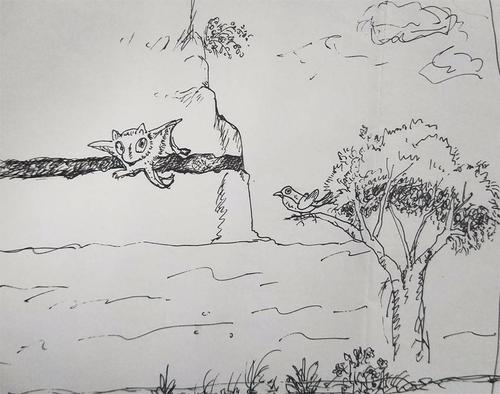 寒号鸟和喜鹊的家各自在什么地方?怎么把它们画出来!