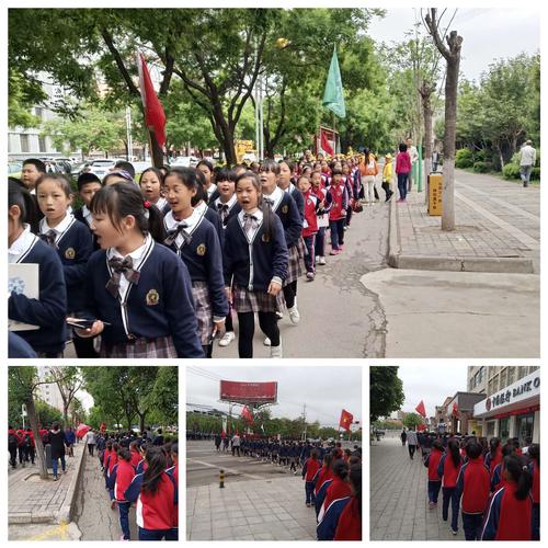 皇甫学校四年级(4),(5),(6)班参观华亭市气象局社会实践活动