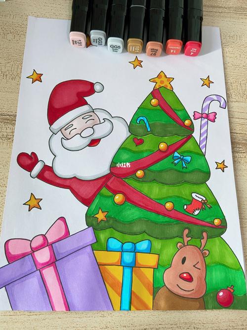 马克笔 圣诞节 简笔画_圣诞节去哪玩_简笔画_马克笔_绘画_圣诞_人文