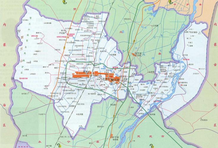银川地图