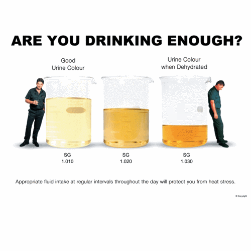 way to give a02friendly reminder to workers to stay hydrated