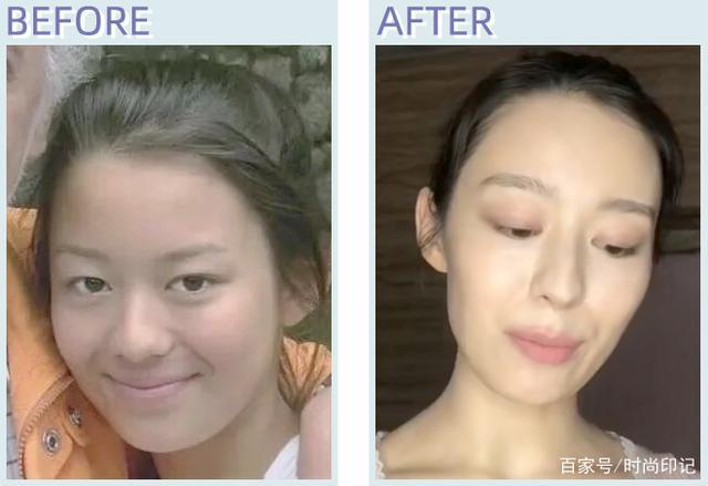 吉娜卸妆堪比"整容"?反差也太大了