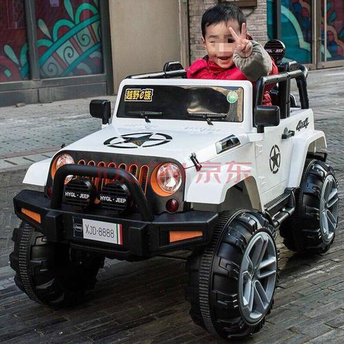 儿童电动车四轮越野车四驱玩具遥控汽车可坐大人宝宝带摇摆双人车