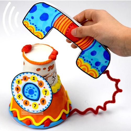 叮叮叮—电话响了-创意立体手工美术_电话机_手工制作