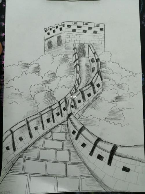 速写长城_速写_长城_文化_绘画