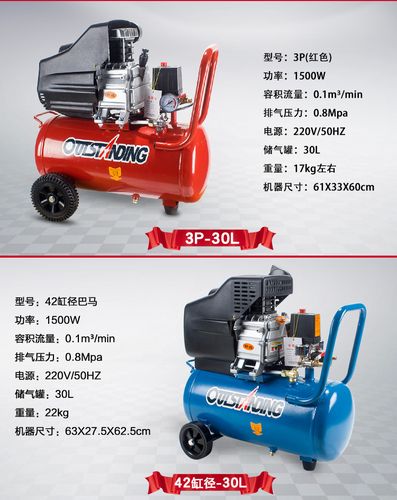 便携式小型高压空压机空气压缩机3p家用木工喷漆装修小气泵a定制 2