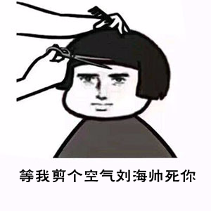 一大波蘑菇头空气刘海头发表情包大全