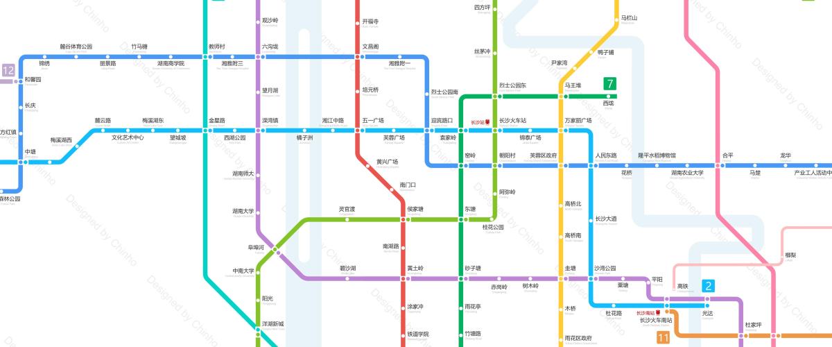 长沙轨道交通线路图2026运营版