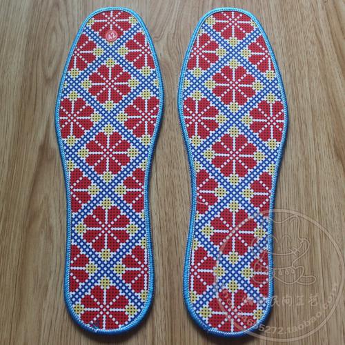 鞋垫手工十字绣棉布