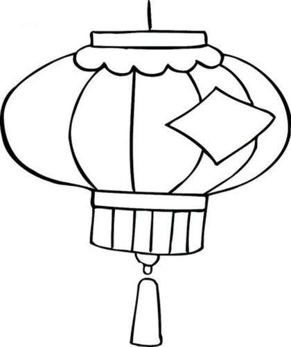 画简笔画灯笼图片灯笼简笔画作品灯笼怎么画关于灯笼的儿童绘画图片9