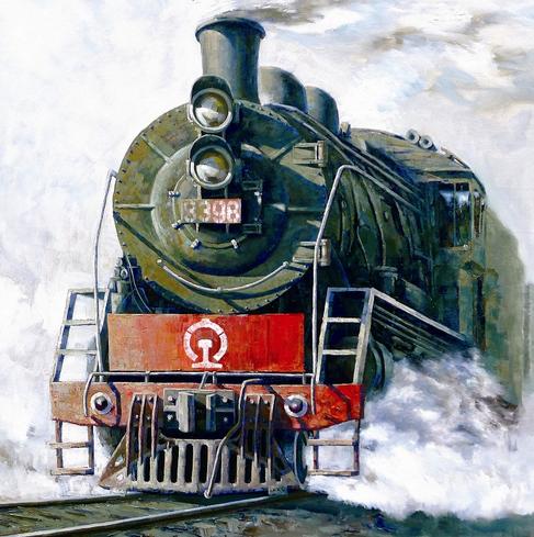 从画板上开出的火车头江志俊作品欣赏