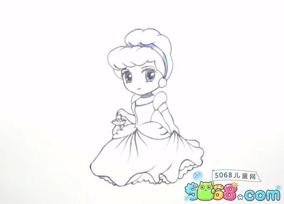 城堡简笔画公主漂亮