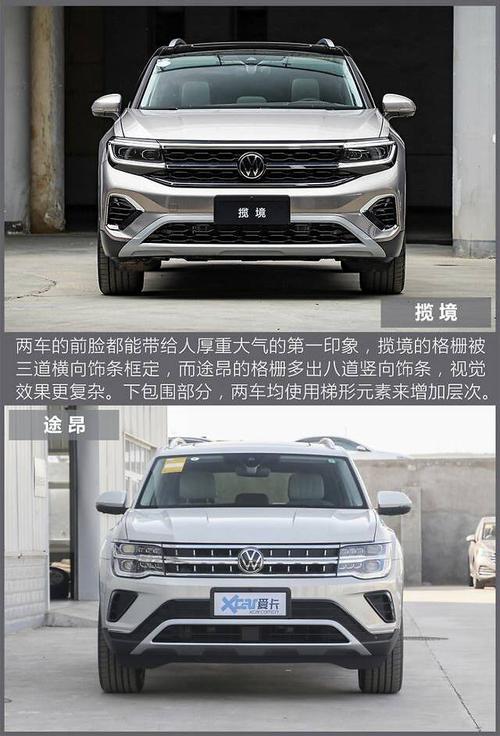 大众揽境对比大众途观,亲兄弟,明着"卷"