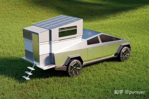 特斯拉cybertruck可折叠露营车套件设计