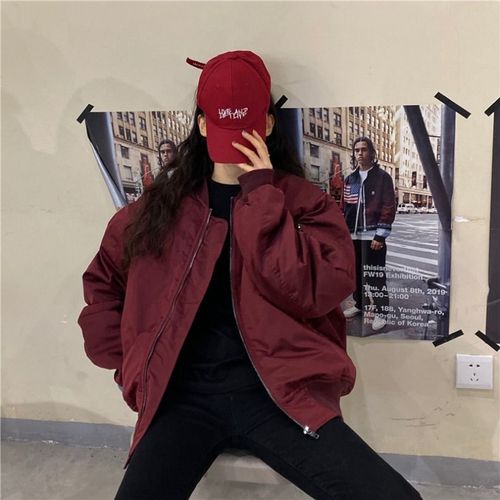 2021年爆款微信头像,2021年霸气头像女 夹棉棒球服外套女秋冬季夹棉加厚派克棉服国潮ins爆款