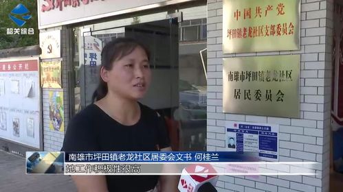 南雄市坪田镇老龙社区居委会文书 何桂兰:她工作积极性很高,对工作