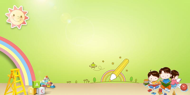 家长会复学卡通绘画学生幼儿园开学季背景素材