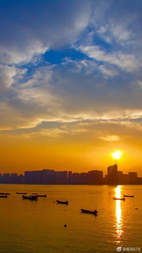 今天钱塘江的夕阳你们看到了吗