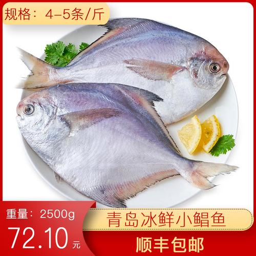 【顺丰包邮】青岛新鲜小鲳鱼 规格4-5条/斤海鲜水产鲜冷冻海鱼5斤